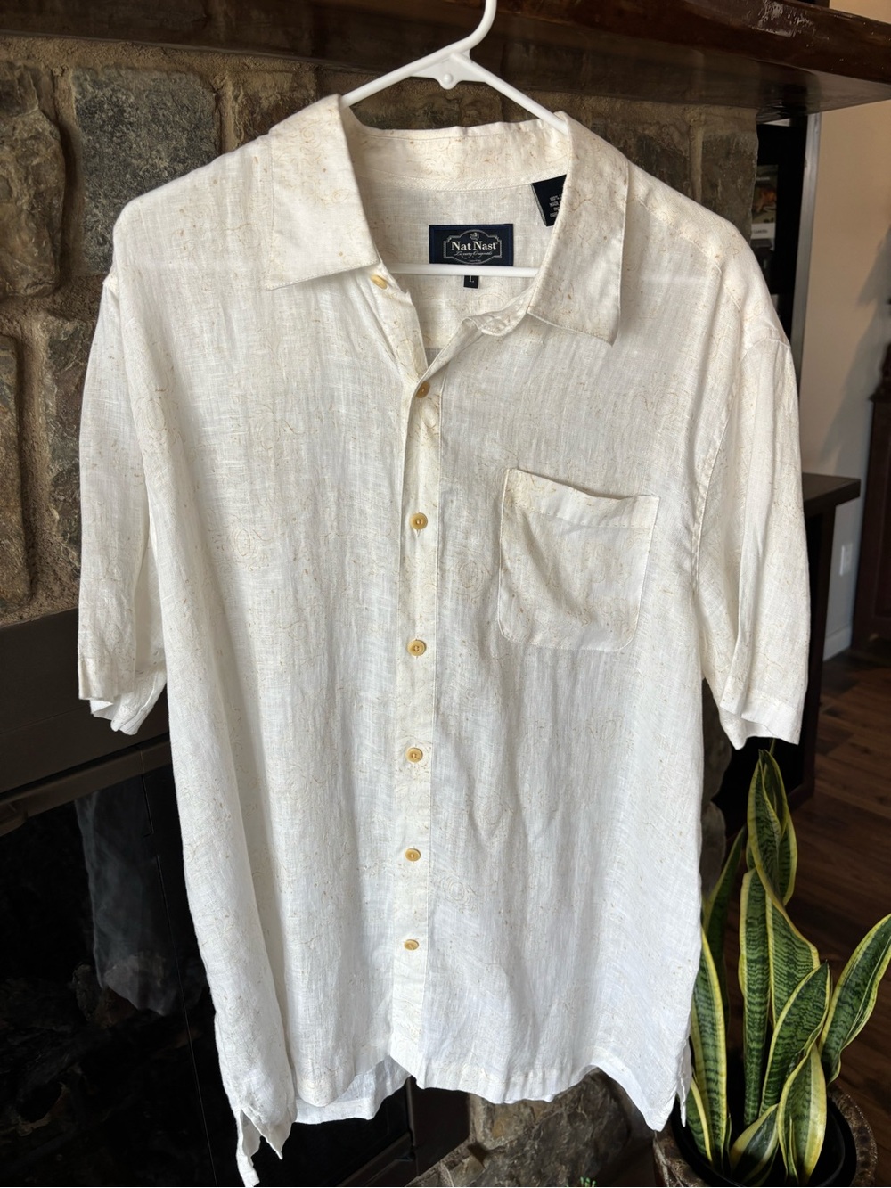 Men’s Nat Nast linen shirt  Sz L